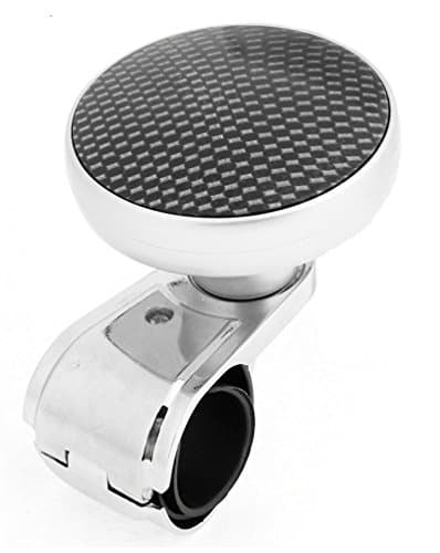 Virtuous Car Steering Wheel Suicide Spinner Knob Auxiliary Booster for All Car Vehicle,Black,3.6 x 3.2 inches (Black)