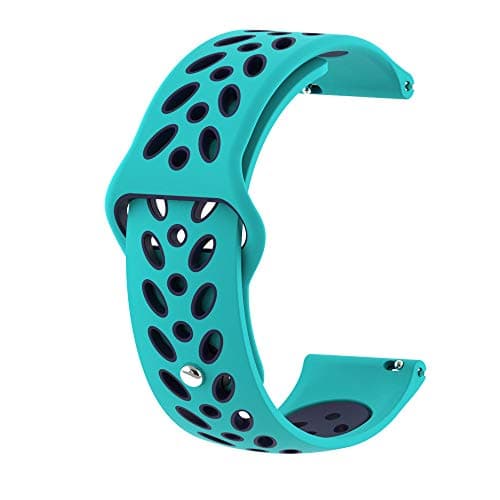 Replacement Silicone Band Strap, Soft Double Color Wrist Watch Bracelet for Huami Amazfit Bip Watch (K)