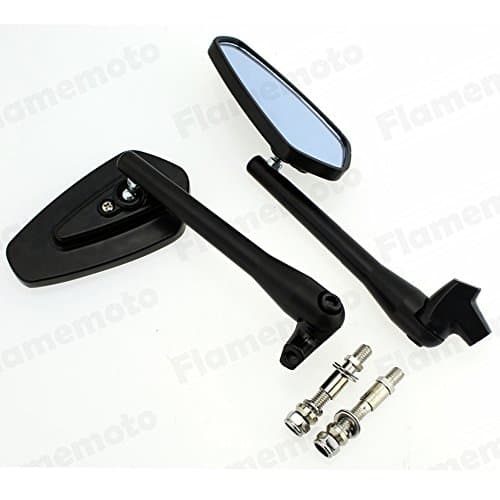 Pyage(TM) Black Rearview Side Rear Mirrors For Harley Dyna Touring Sportster Softail Bobber Chopper Custom Touring (Fits: Harley-Davidson)
