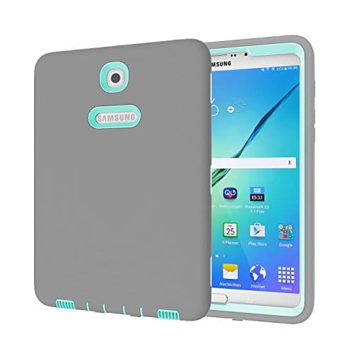 Ycxbox Samsung Galaxy Tab S2 8.0" Case,Hybrid Galaxy Tab S2 8.0 Case Cover,Rugged Heavy Duty Kids Proof Protective Case for SM-T710 / SM-T713 /SM-T715 2017
