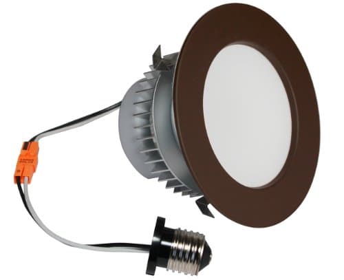 American Lighting EP4-E26-30-DB E-Pro 4-Inch Downlight, 3000K Color Temp, E26 Base, 7.5W, 525 Lm, Dark Bronze Trim