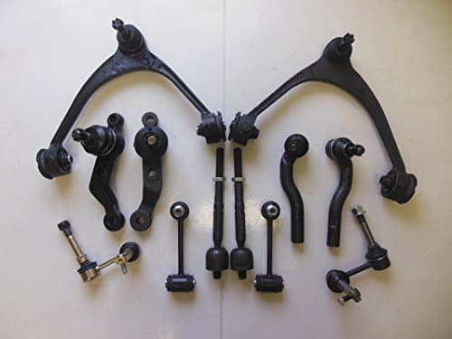 AC Cars 12 piece kit Upper Control Arm Lower Ball Joints Inner & Outer Tie Rod Front & Rear stabilizer Right and Left Side