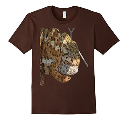 Chameleon Hanging On A Wire Fence Vector T-Shirt