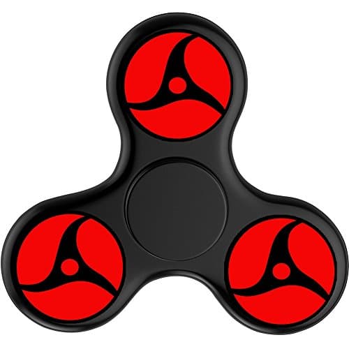 Naruto Sharingan EDC Hand Spinner Tri Fidget Fingertip Gyro Stress Relief ADHD ADD Focus Toys High Speed, Best Fidget Toys Fiddle Sensory Toys For Kids Classroom For Camo Autism