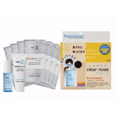 x 3 Sets /Best Blackhead Remover Solution Set Clear Nose 3 Easy Steps to Clear Out Blackhead and Create Smooth Refined Pores Without Irritation