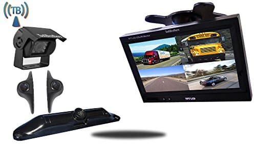 Tadibrothers 7 Inch Ultimate Wireless RV Trailer Backup Camera System License Plate and Side Cameras