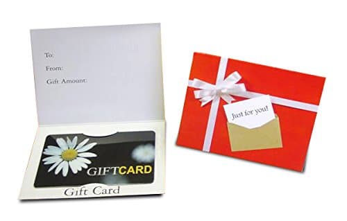 Gift Card Holder - Just for You, Red & White (100 Pack)