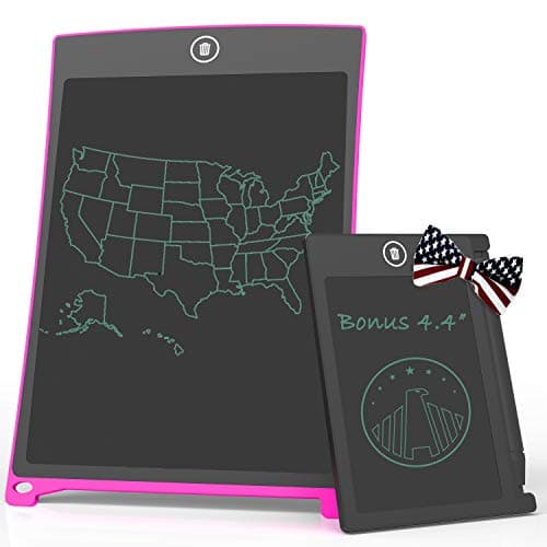 AKAMATE LCD Writing Tablet, Electronic Writing Drawing Board Doodle Pad, 8.5 inch Digital Smart Paper Drawing Tablet Gift for Kids at Home, School and Office (8.5"+4.4")