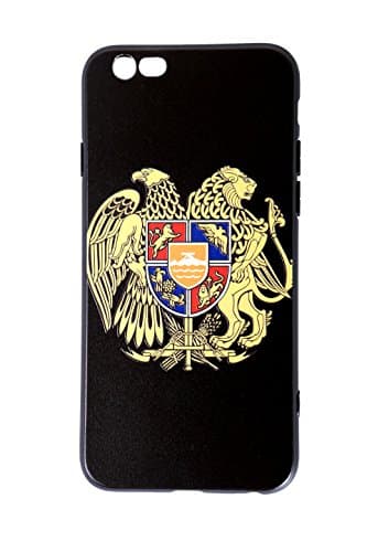 iPhone case 6 / 6S TPU Protective Anti-scratch Cover Silicone 4.7 inches (Color Ink on Black Case)