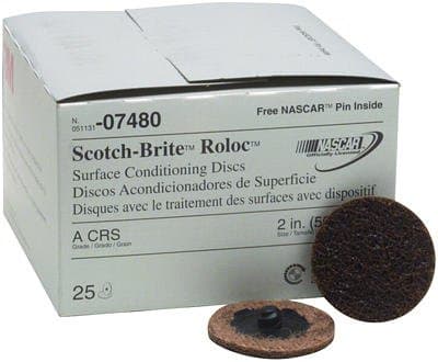 2in. Coarse Scotch Brite Roloc Surface Conditioning Discs 25/Box by DirectForSale