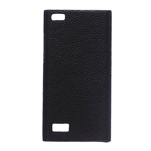 BlackBerry Leap Case, AFLY Genuine Cowhide Leather Protective Skin Back Cover Case for BlackBerry Leap