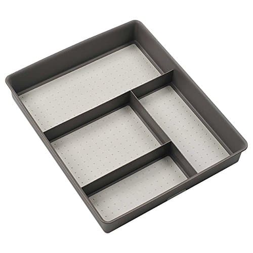 Madesmart Junk Drawer Organizer in Grey Perfect for a Kitchen or Desk Drawer by Madesmart Organizer