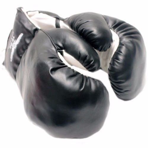 16oz Black Boxing Mma Practice Training Punching Gloves