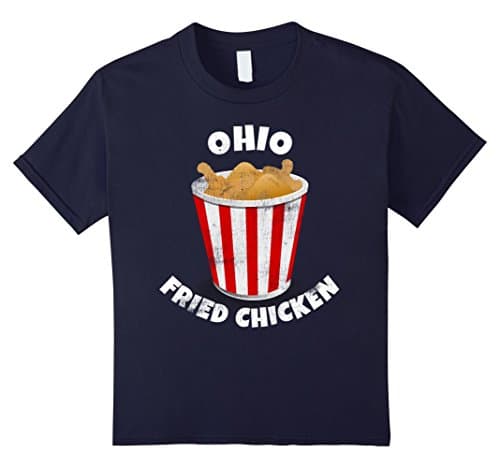 Kids Ohio Fried Chicken Shirt 8 Navy