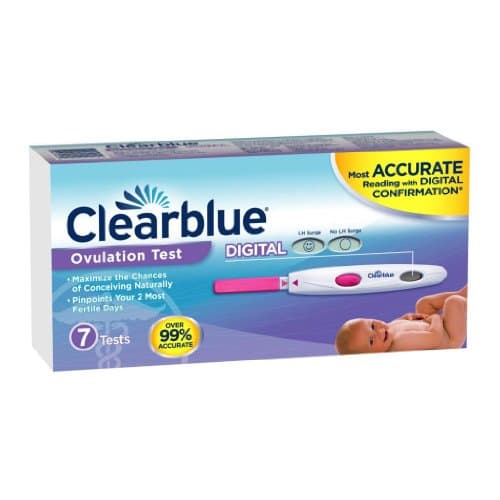 Baby / Child Clearblue Easy Digital Ovulation Test, 7 Count 99% Accurate W/ Complete Result (Packaging May Vary) Infant