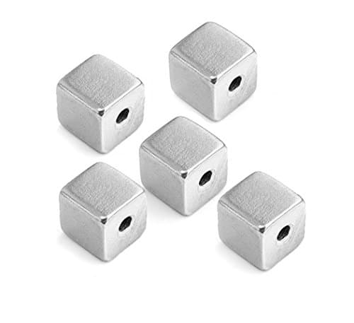 ImpressArt Pewter Stamping Blanks, Large Cube, 5-pack - 4-sided Square