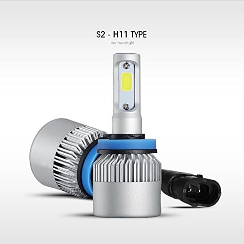 S2 Super Bright COB LED Chips Led Bulb H8/H9/H11 Headlight Car Led Light Hi Lo Beam 12V Fog Light Automobile 1Pair/Pack (H8/H9/H11)