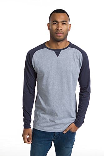 Ably Apparel Ronald (Large, Navy/Lt Heather Grey)