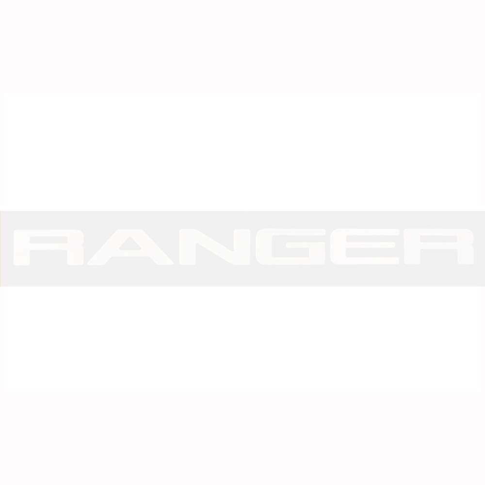 RANGER Grille Top Logo Letter 3D Emblem Original Size ABS Chromium Styling, White