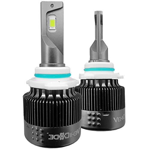 Huizen 9012 (HIR2) LED Projector Headlight Bulbs Conversion Kit (Chrysler, Dodge)- Adjustable Beam, Mute Fan, Low and High Replacement - 6000K White @ 8000lms - 2 Yr Warranty