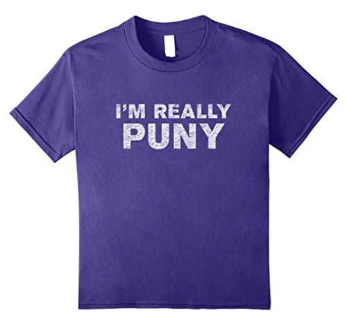 Kids I'm really puny shirt 8 Purple