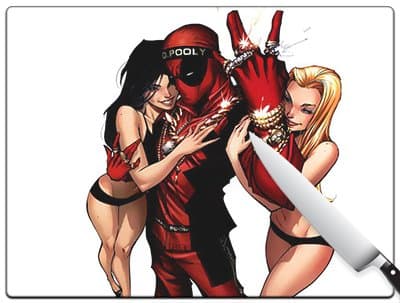 Deadpool Marvel Comics G3 3 Large Cutting Board