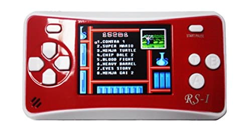 Hisonders RS-1 Portable Game Console, 2.5 Inch LCD Retro 152 Games Player (152-Red)