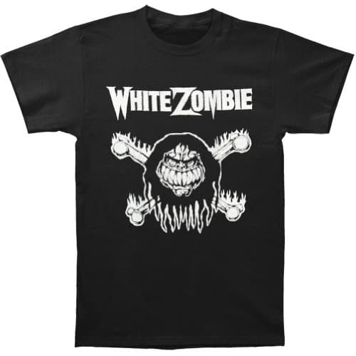 White Zombie Men's Monster Bones T-shirt Medium Black