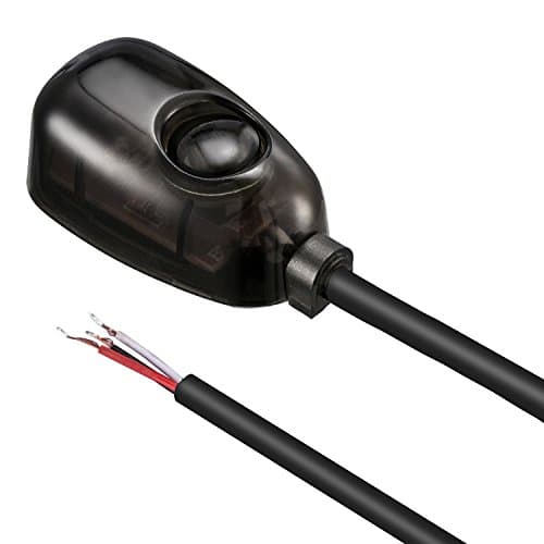 JIANFA Car DIY Switch Water Tear Drop Shape 12V Push Button Switch Wire Harness With Red Blue LED Indicator Lights For Fog Lights, DRL, LED Light Bar, etc