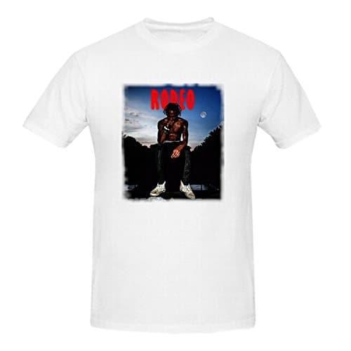 Umokon Men's White Travi Scott Days Before Rodeo Personalized Big T Shirt
