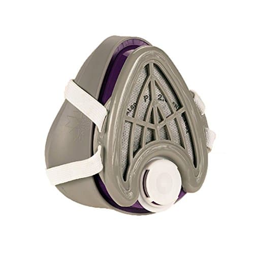 CANHEAL Dust Mask Washable and Reusable + 4 Active Carbon Filters Included, Multi-Purpose Particulate Respirator (Medium - Large, Gray/Purple)