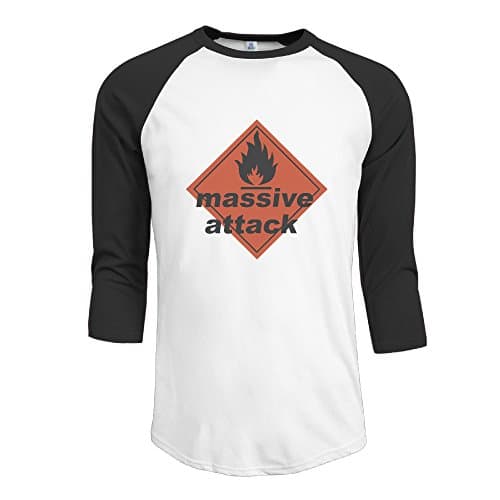 Men's Heartbleed Massive Attack Baseball Tee Classical Graphic T Shirts