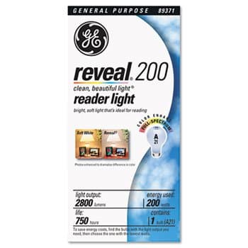 GE Incandescent Bulbs BULB,200W REVEAL TASK BUL (Pack of30)