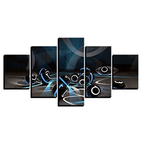 FEIF Decorative painting Hd Printed Modern Painting Poster Framework Modular Wall Art 5 Panel Music Acoustics Home Decoration Pictures Living Room