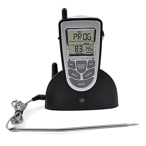 LUOER Barbecue Temperature 300 Ft Wireless Digital Electronic Cooking Barbecue Oven Meat BBQ Smoker Thermometer Temperature Alarm