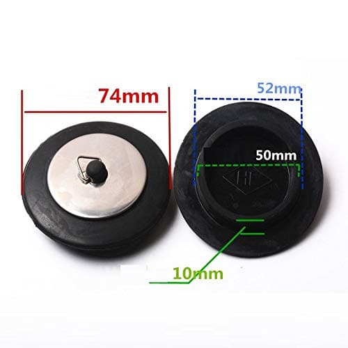 sweeTvT Drain Stoppers,Mop Pool Plugging Water Bathtub Universal Size Floor Drain Cover Sink Anti-Blocking Deodorant Bathroom Kitchen Accessories, Suitable For Diameter 50Mm, 1Pcs