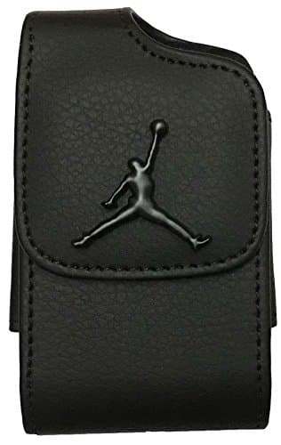 (JDV1/BLACK/BLACK) Premium 3D Jordan Design Pouch Case with Belt Clip for Medtronic Minimed Insulin Pump (530G /630G /640G /670G/)