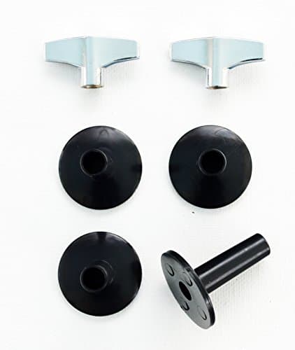DRUM STARZ 4-Pack Long CYMBAL SLEEVES & 2 Deluxe WING NUTS Bundle