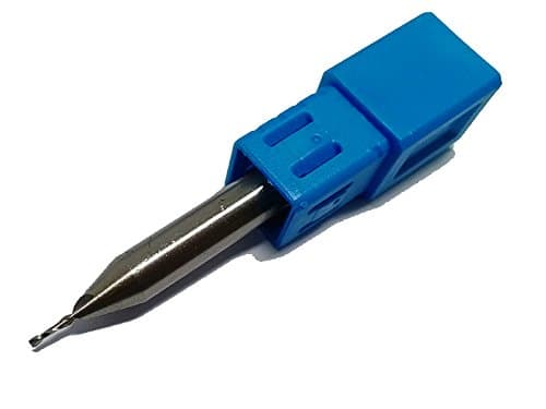 2mm 2 Flute HSS AL Square End Mill, High Speed Steel Flat End Cutter D2*8*D6*60L