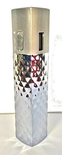 SILVER GOT POWER Portable Mobile Compact Lightweight Power Bank Battery Charger with LED Flashlight. Works with iPhone Samsung Nokia LG Motorola. For Pokemon Go Players (Silver)