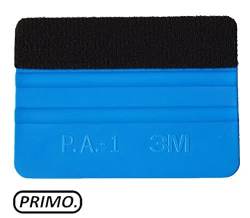 Felt Squeegee Tool 4 Inch Edge for Car Vinyl Decal, Tint Tool and Wallpaper Hand Applicator (with Black Felt Edge) 1pcs. by The Primo Company