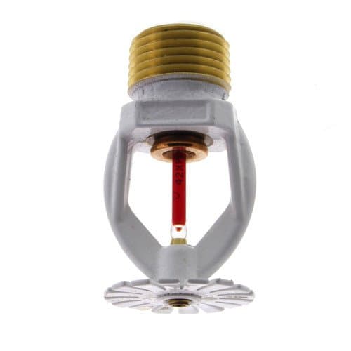 White Polyester Residential Pendant Sprinkler Head - 155 Degreef (4.9 K-Factor)