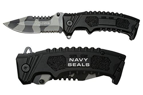 NDZ Performance Tac-Force 4'' Spring Assisted Pocket Knife TF794CU NDZ Navy Seals Text