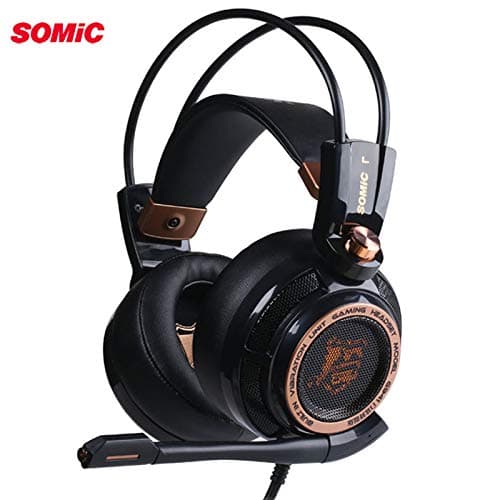 HAMISS Somic Upgrade G941 Active Noise Cancelling 7.1 Virtual Surround Sound USB Gaming Headset with Mic Vibrating for PC Laptop
