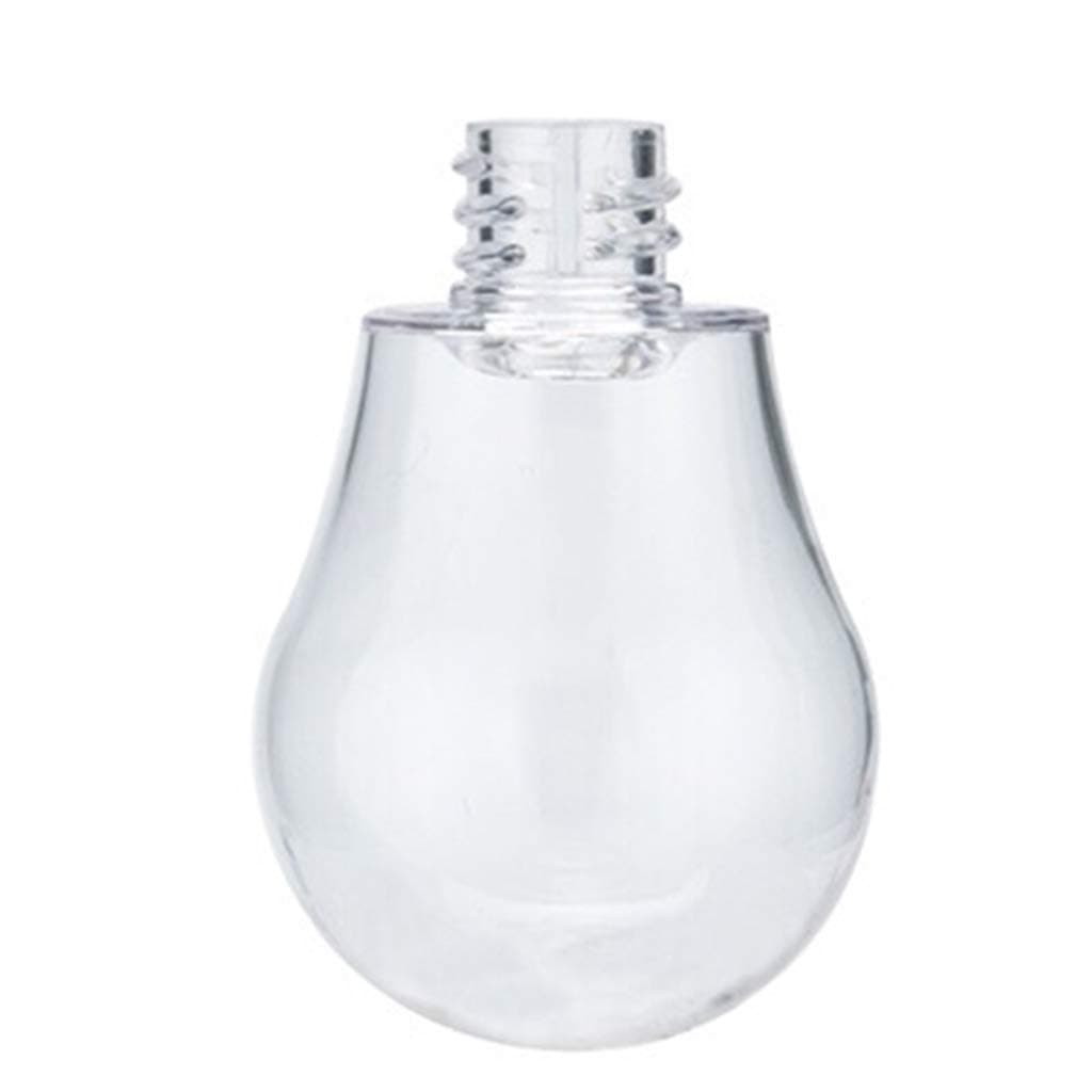 zhiounny 2.5x6.6cm Creative Ball Light Bulb Shape Mini Lip Gloss Tube Empty Lip Balm Container With Lid Rubber Inserts Lipstick Sample Dispenser Bottle