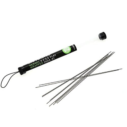 AIWUJIN 10 Pcs (1 Box) 118 Mm Flat Kernel 26ga Kanthal A1 Flat Wrapped 26ga A1wire (Mix twisted)