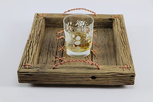 Reclaimed Wood Tray with Cooper Wire