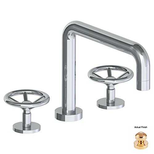 Watermark POLISHED 24K GOLD Brooklyn Deck Mounted 3 Hole Bath Set