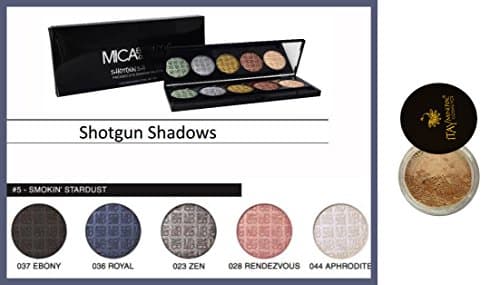 Bundle 2 Items : Mica Beauty Mineral Pressed Eye Shadow Palette #5 Include Colors : #23 Zen,#28 Rendezvous, #36 Royal,#37 Ebony, #44 Aphrodite + Itay Mineral Foundation Panna Cotta MF-12 Fair Skin Ton
