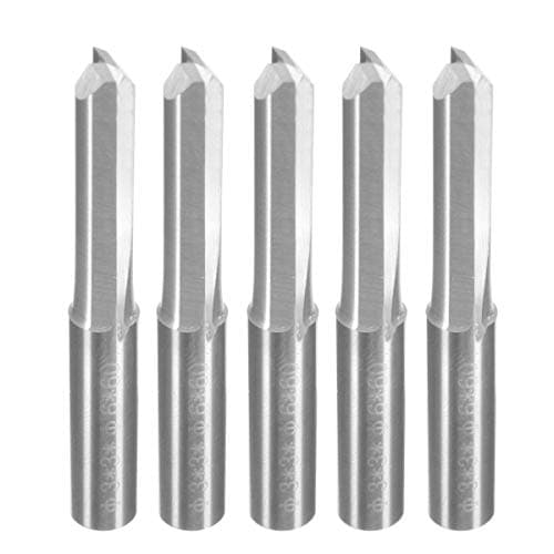 Best Quality - Milling Cutter - 5Pcs/Set 6mm 2 Double Two Flutes Straight Shank CNC Router Bit Straight Grooving End Mill Steel Cutter Tool Milling Tools - by tto - 1 PCs